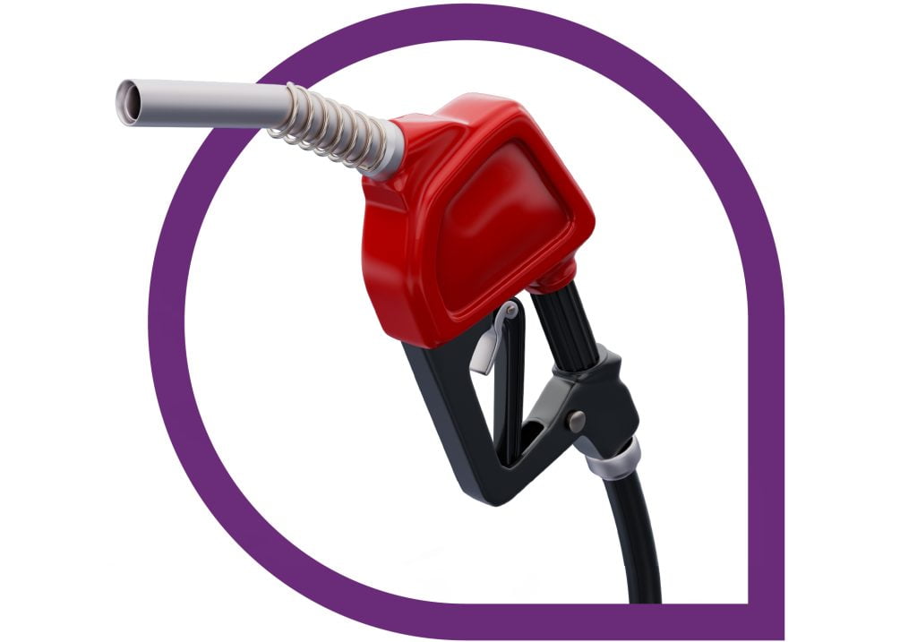 Полный бак бензина